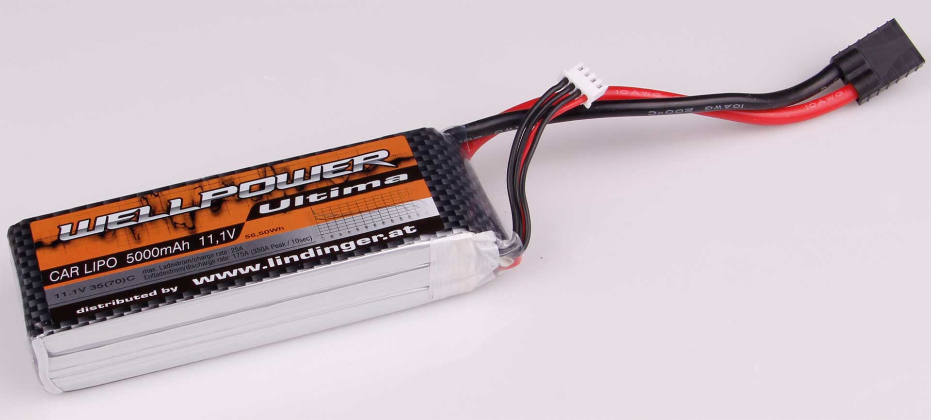 WELLPOWER Lipo Akku Ultima Car 5000 MAh 11 1 Volt 3S 35 70C CH5 8 TRX