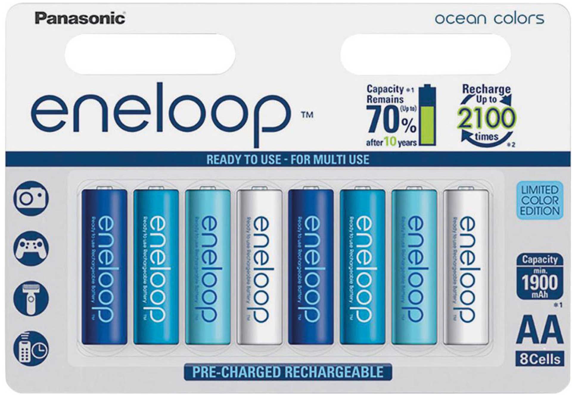 Panasonic Eneloop Organic Mignon Aa Mah Volt Stk Ocean