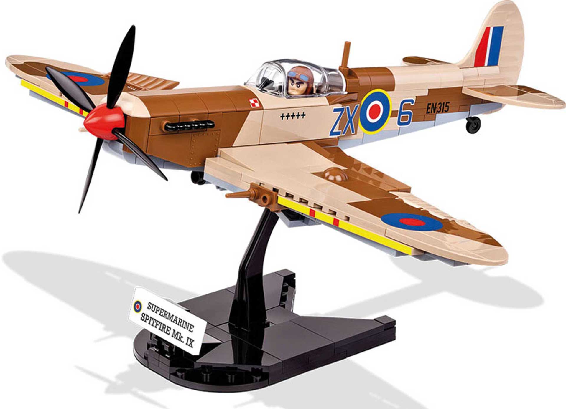 COBI Supermarine Spitfire Mk IX 280 Teile World War II Klemmbausteine