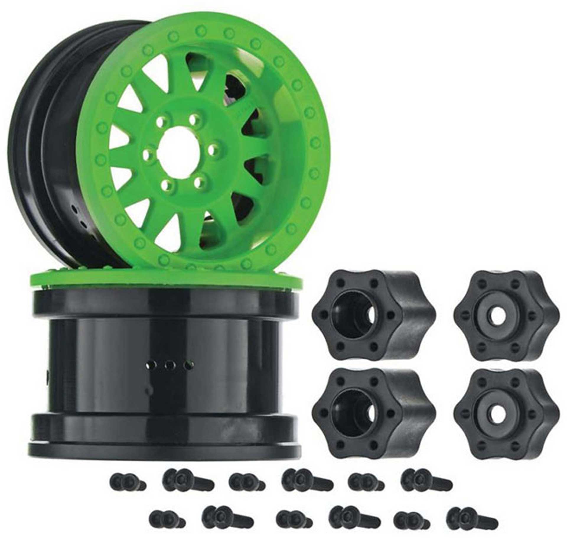 AXIAL AX31363 2.2 Method Beadlock Wheel IFD Green (2)