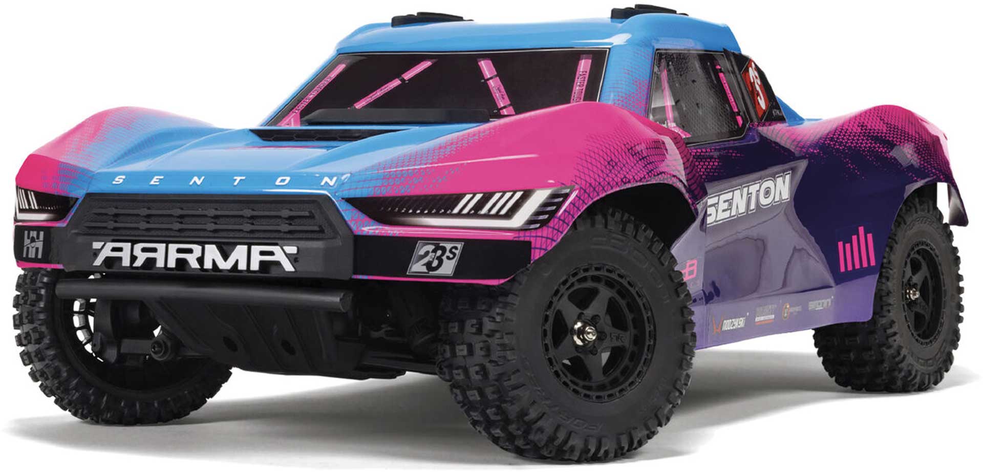 ARRMA SENTON 223S BLX Brushless 1/10 4X4 Short Course Truck RTR avec DSC, bleu