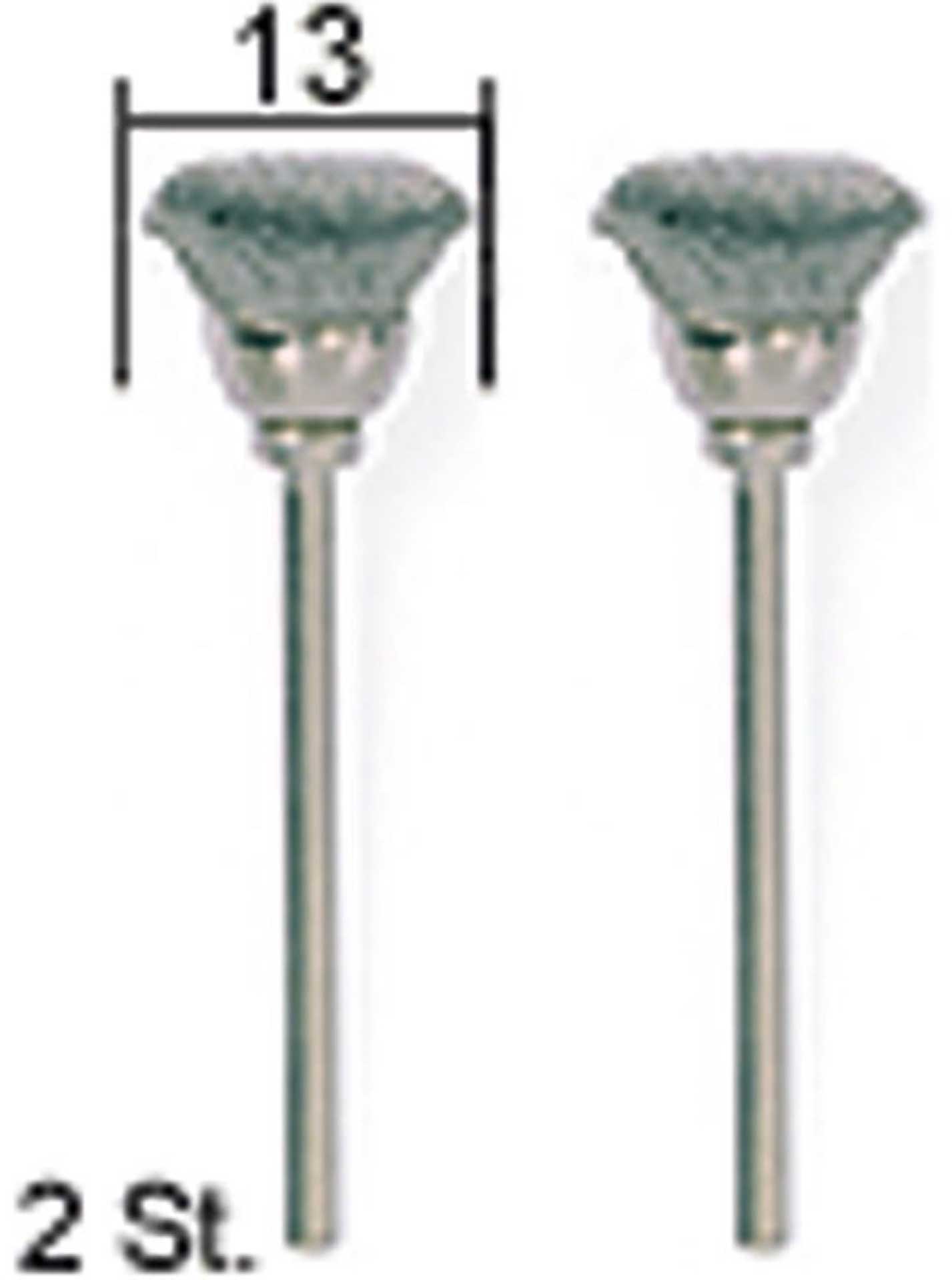 PROXXON CUP BRUSH STAINLESS STEEL, 2 PIECES