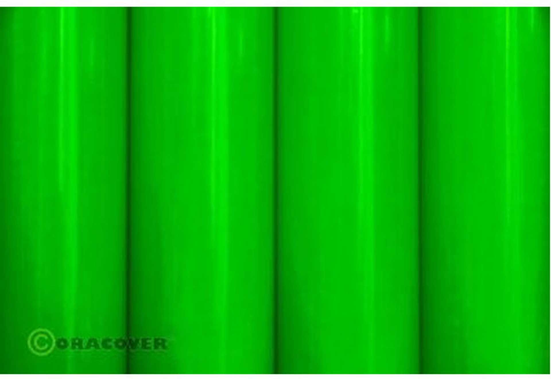 ORACOVER IRON-ON FILM GREEN FLUORESCENT 2 METER # 41