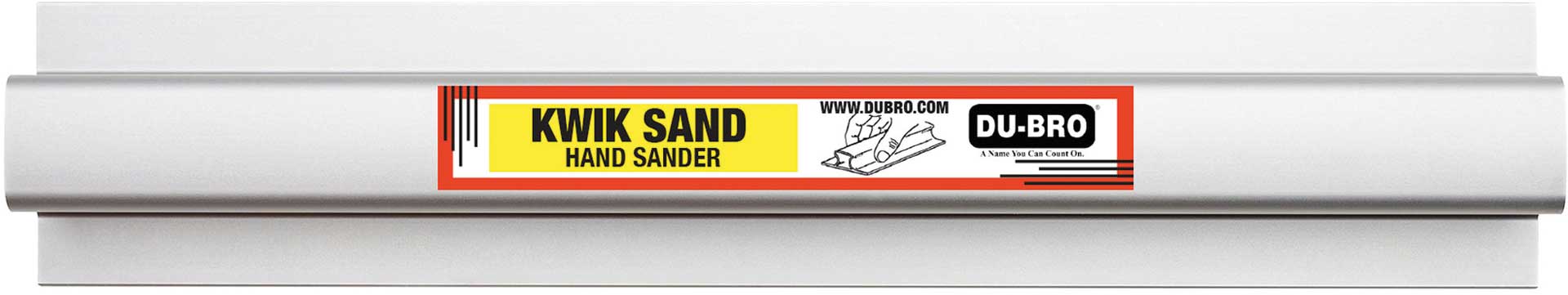 DUBRO Kwik Hand Sander 558x63mm (22"x2,5") mitje 1x P80/150/220 Schleifpapier, Schleifblock, Schleifleiste, Alu