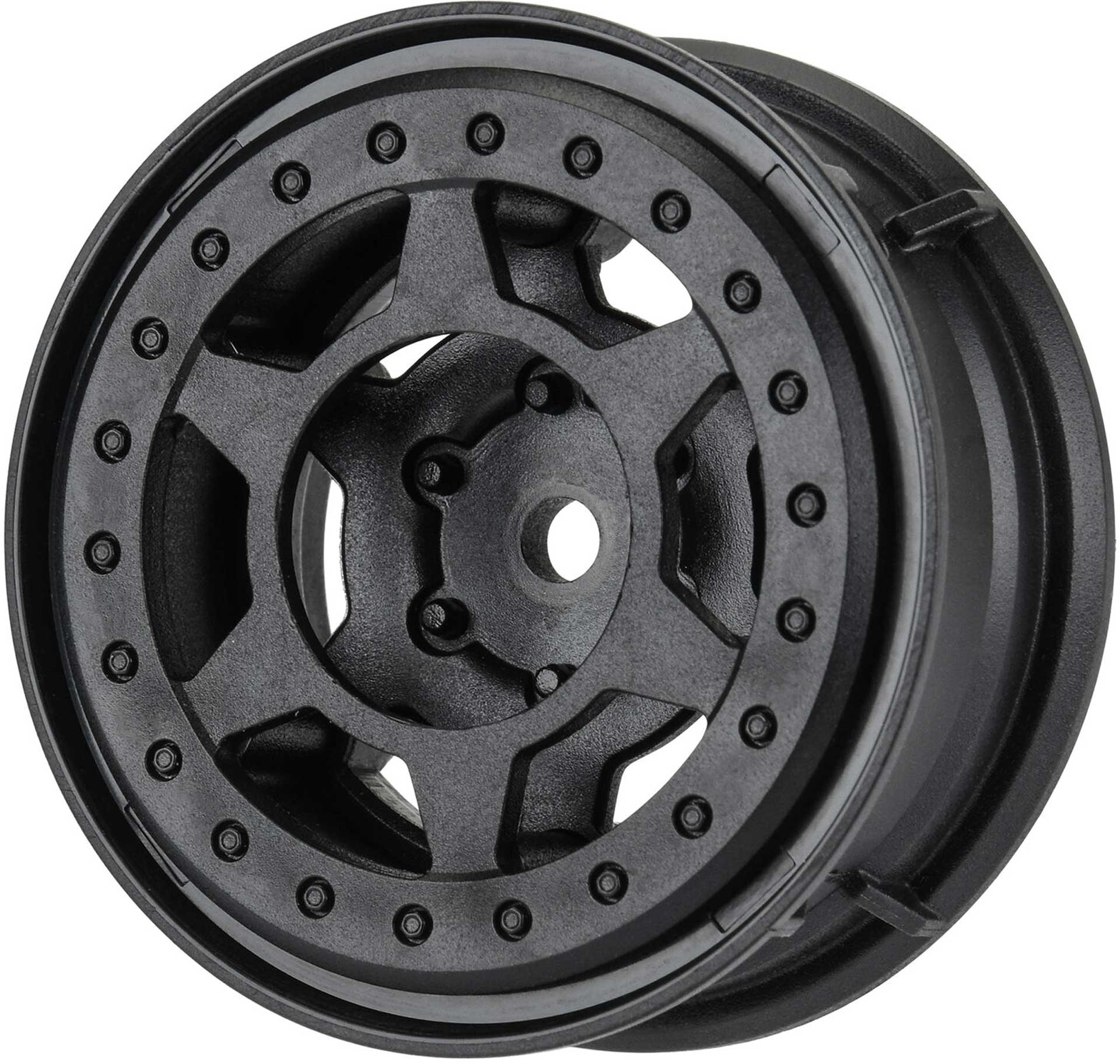 PROLINE 1/10 Holcomb F/R 1.55" 12mm Crawler Bead-Loc Wheels (2) Black