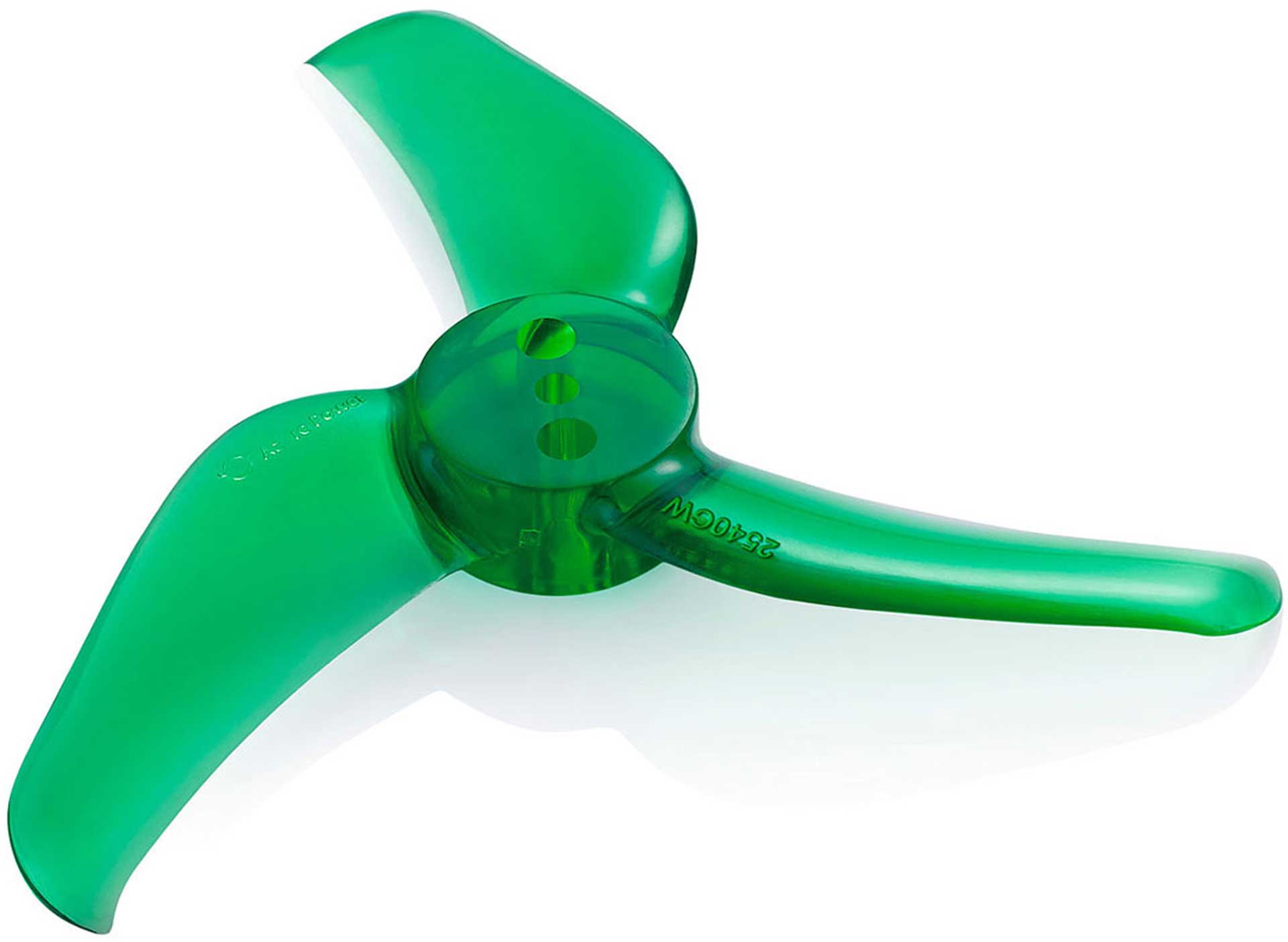 AZURE POWER RACE 3-BLADE 2540 2,5/4 PROPELLER GREEN 4X RIGHT & LEFT (8PIECES)