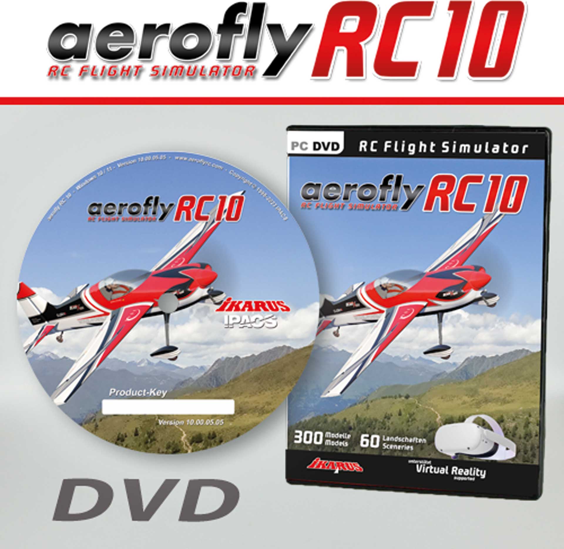 IKARUS Aerofly RC10 « STARTER » sur DVD