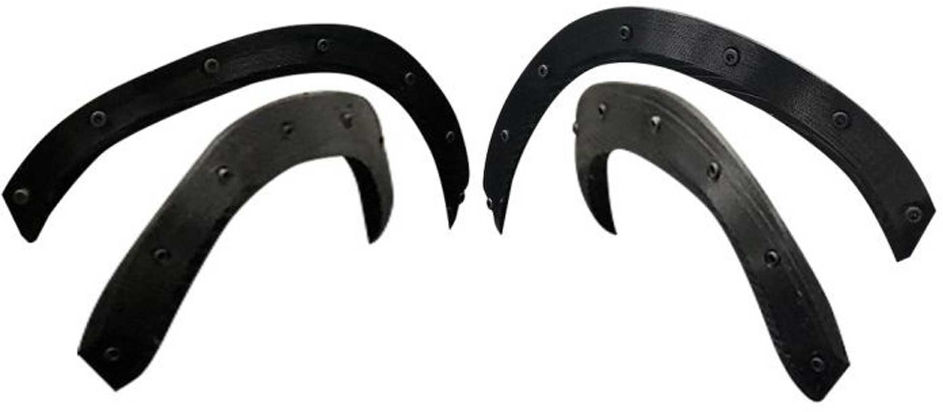 TMT FENDER FLARES BLACK (INCL. SCREWS) FOR TRX X-MAXX V2 RAPTOR