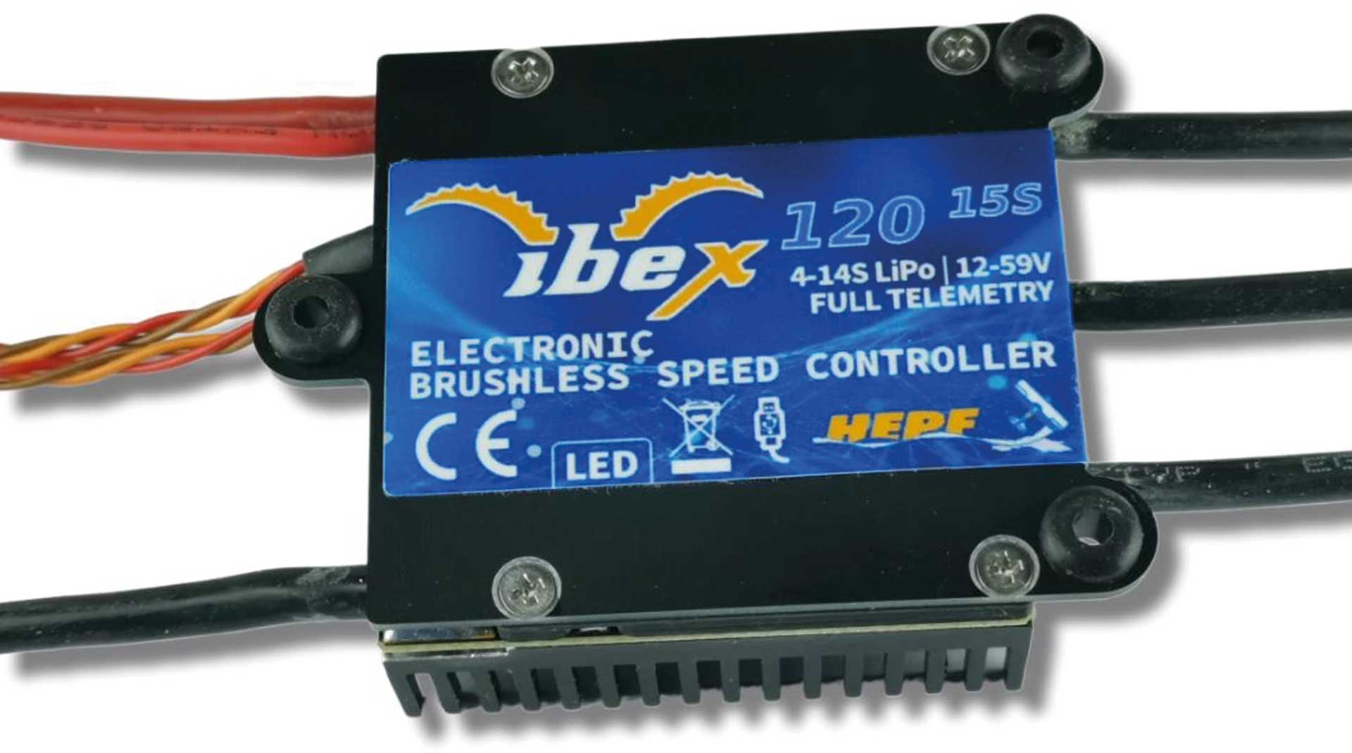 HEPF Ibex 120A Brushless Controller 4-15s