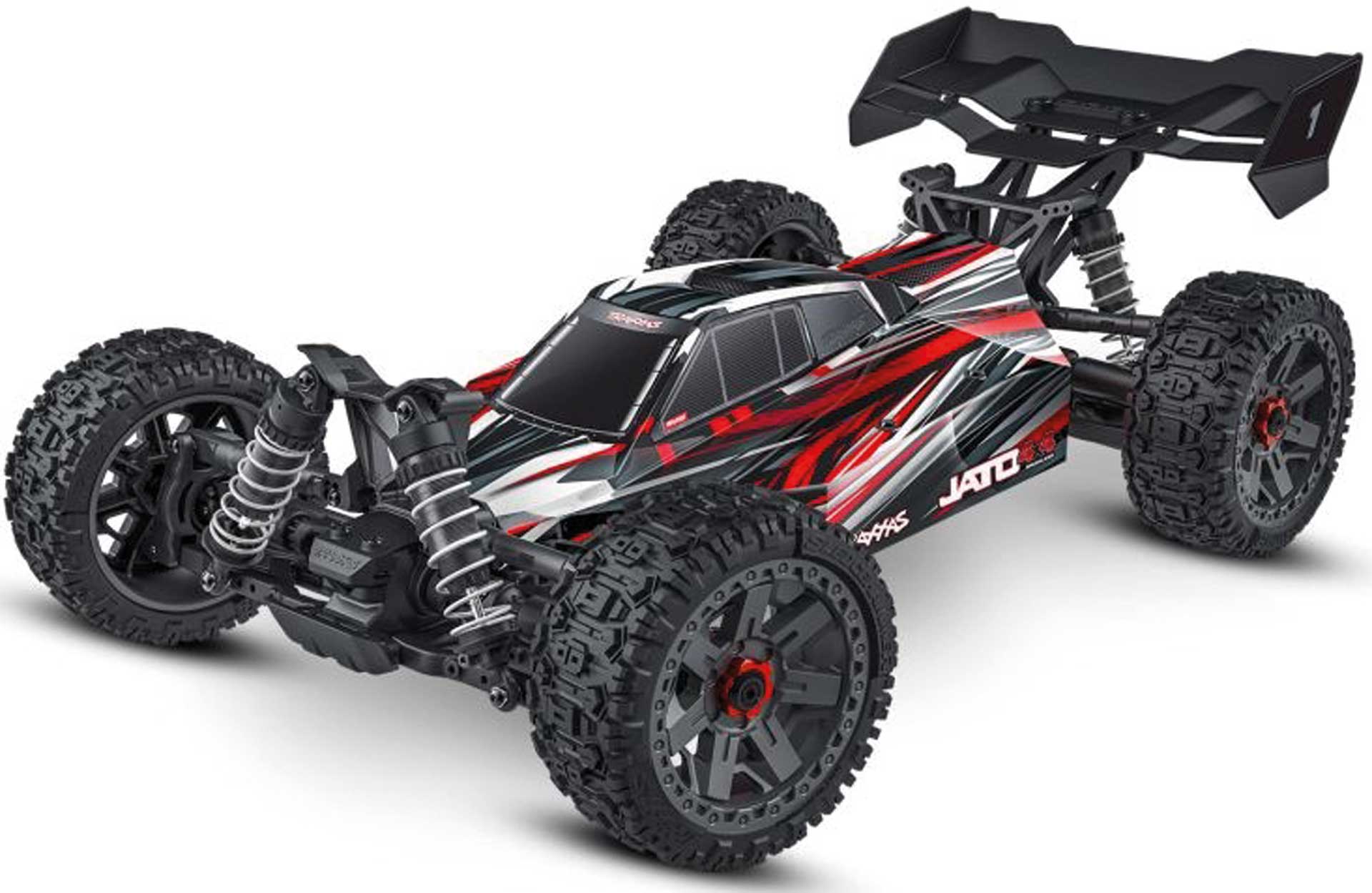 TRAXXAS JATO 4x4 BL2S Brushless rot 1/8 RTR, HD-Teile, ohne Akku/Lader