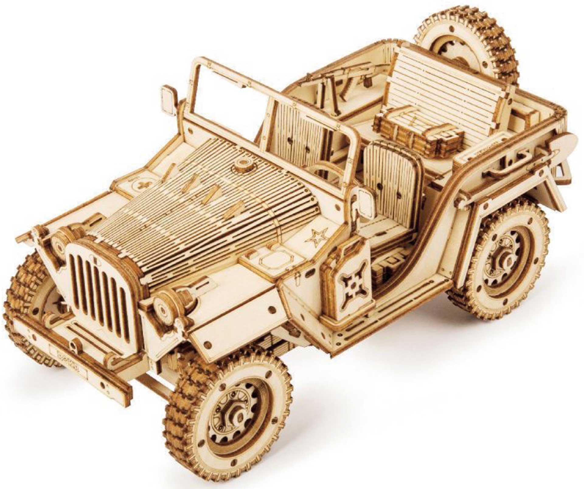 PICHLER Army Jeep (Lasercut Holzbausatz) 3D Puzzle