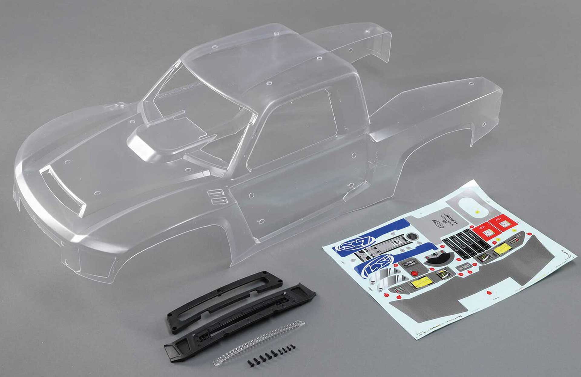 LOSI Body and Front Grill, Clear: SBR 2.0