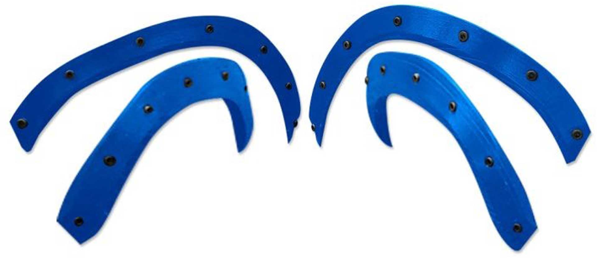 TMT FENDER FLARES BLUE (INCL. SCREWS) FOR TRX X-MAXX V2 RAPTOR