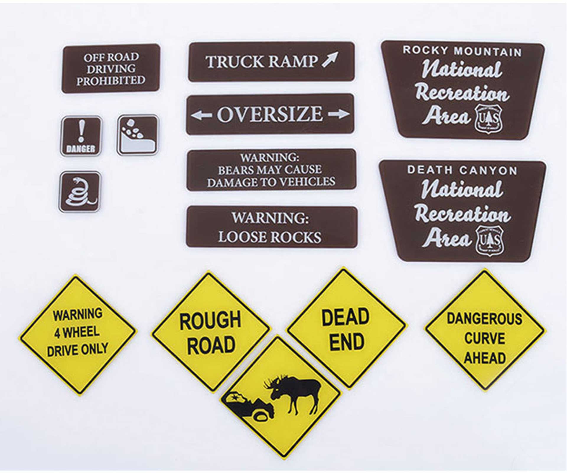 RC4WD TOUGH TERRAIN SCALE SIGNS