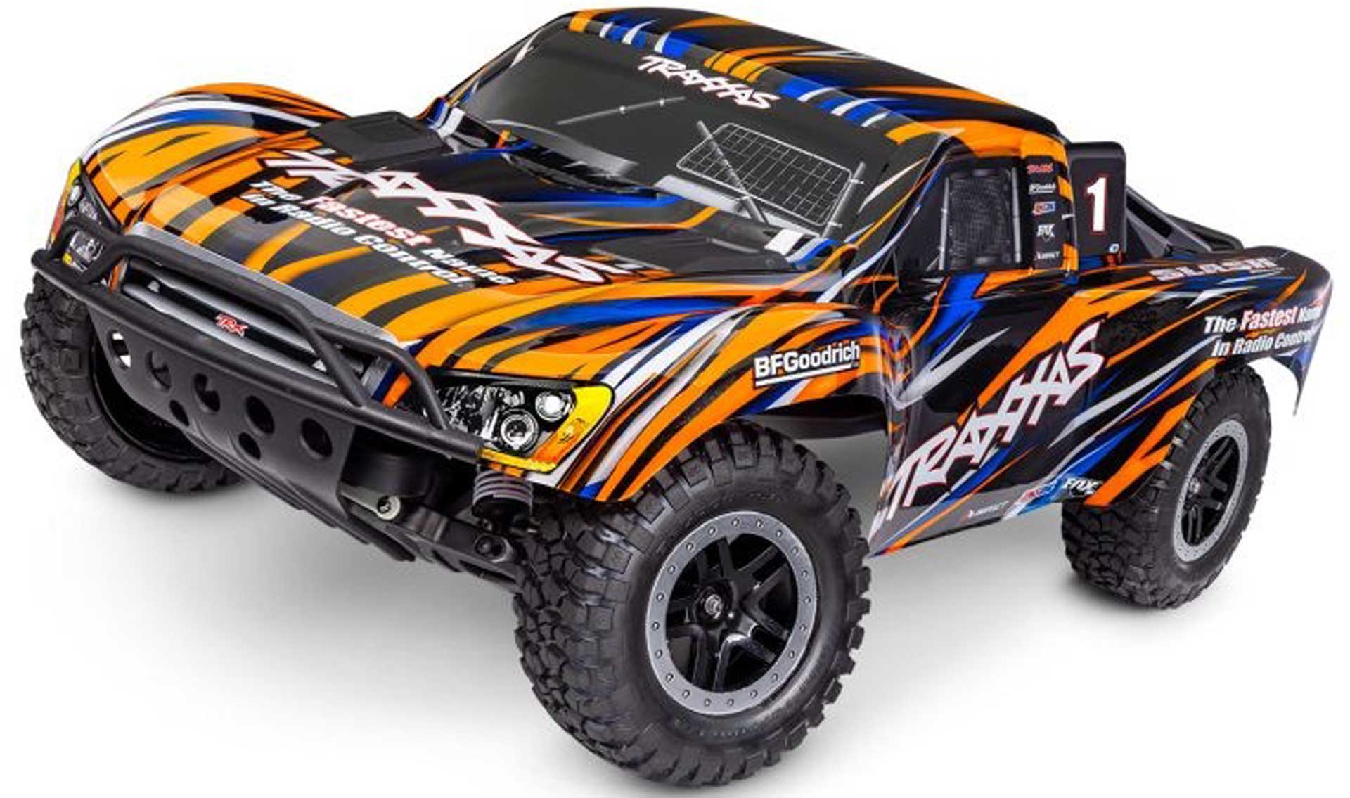 TRAXXAS Slash 1/10 2WD Short-Course-Truck orange RTR BL-2S Brushless, HD, ohne Akku/Lader mit Clipless