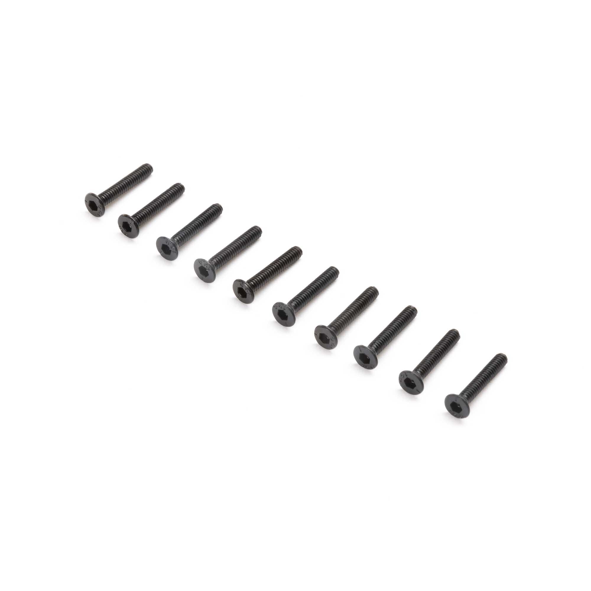 LOSI Flat Head Screws, M2x12mm (10)