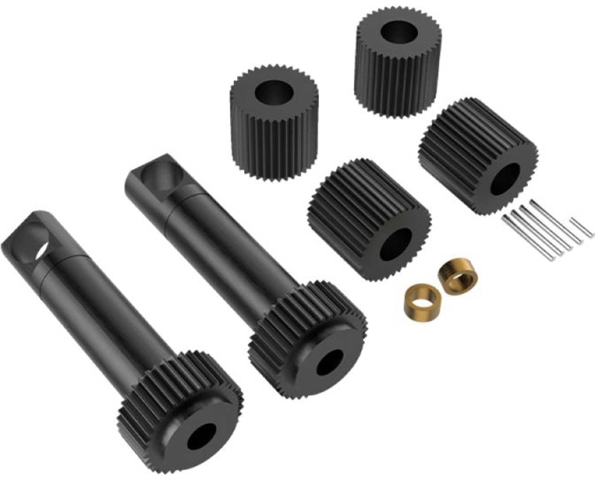 GPM Carbon-Stahl Diff-Getriebset schwarz TRX MiniMaxx