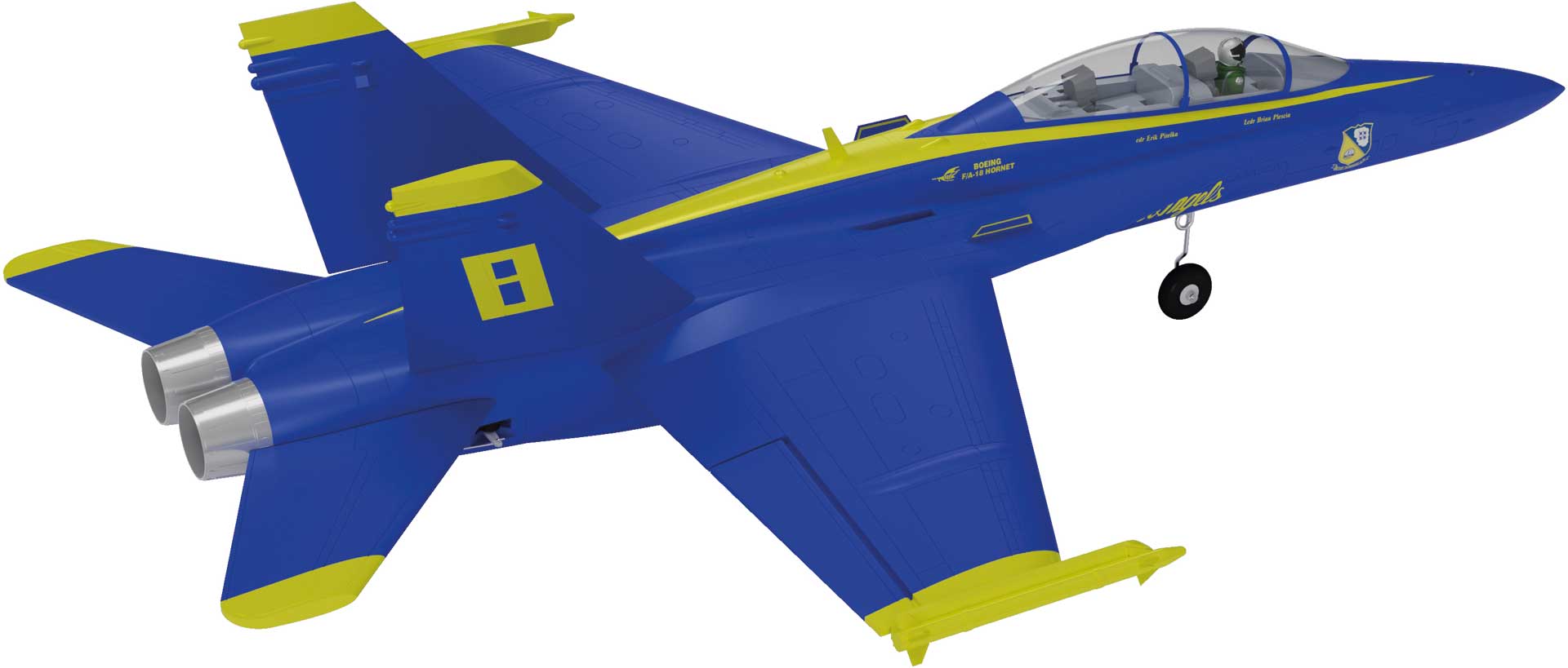 XFly F-18 Twin 40mm EDF JET PNP Blue Angels