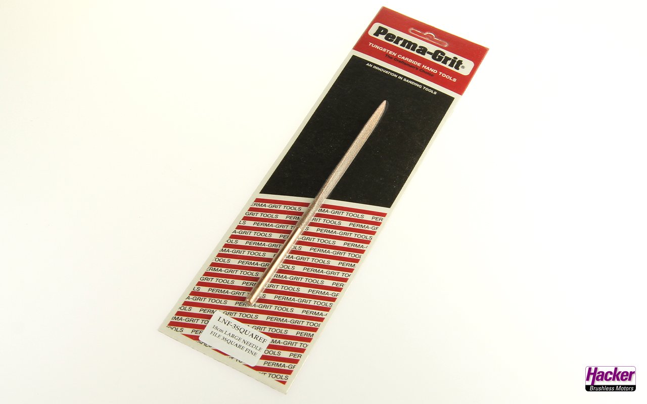 PERMA GRIT Needle file "triangular" 180mm fine