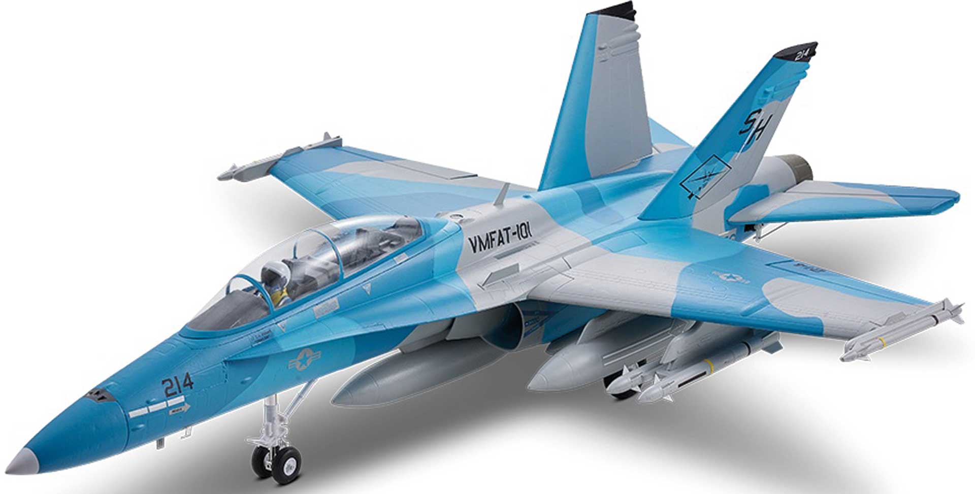 FMS F-18 Hornet EDF 64 PNP grey - 74cm