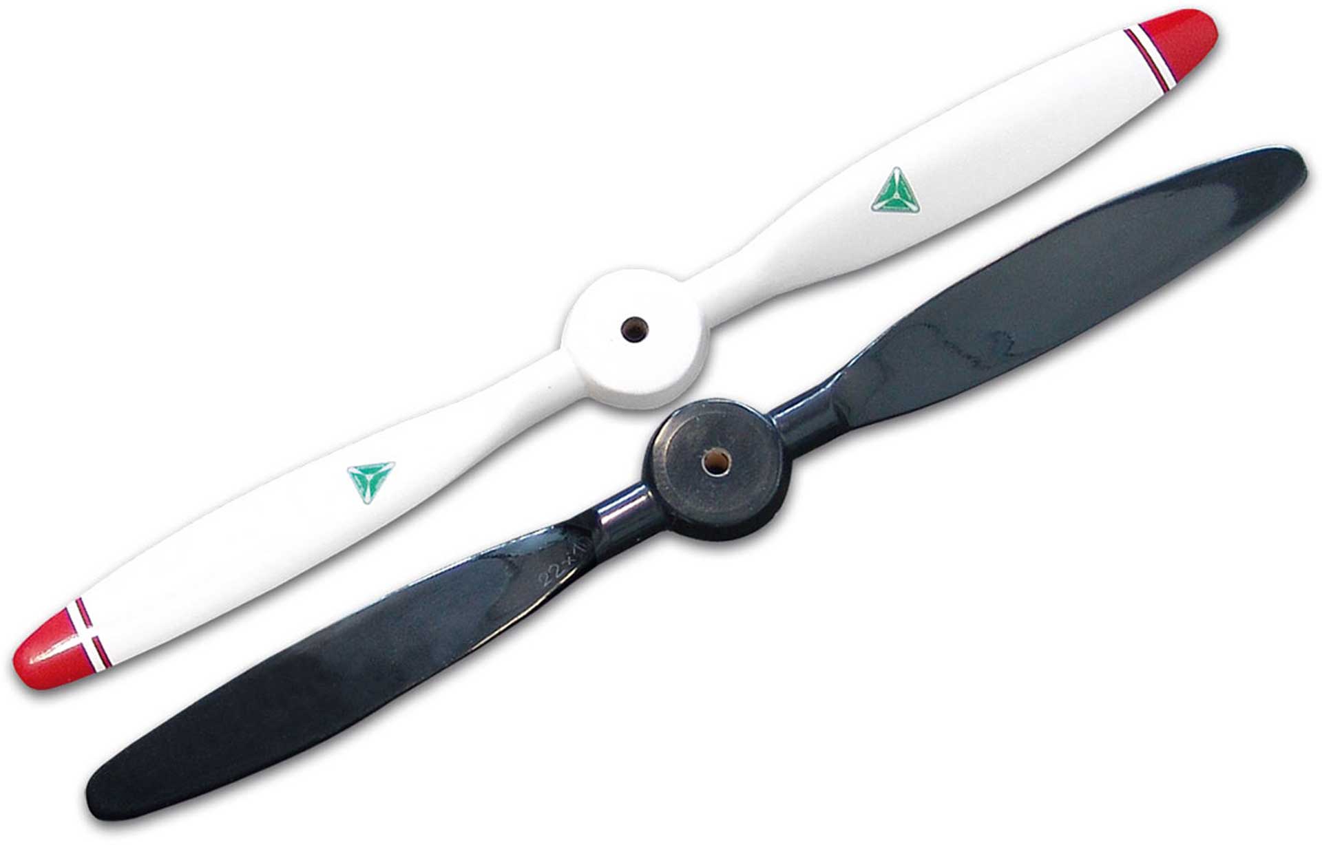 BIELA CARBON PROPELLER 2-BLADE 22/10 WHITE/BLACK SEMI SCALE