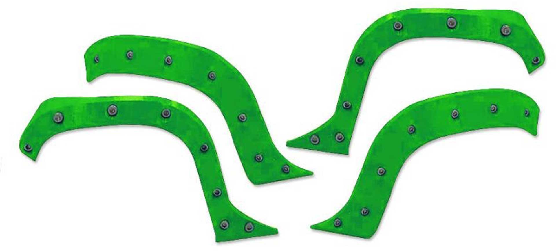 TMT FENDER FLARES NEON-GREEN (INCL. SCREW) FOR TRX E-REVO 2.0