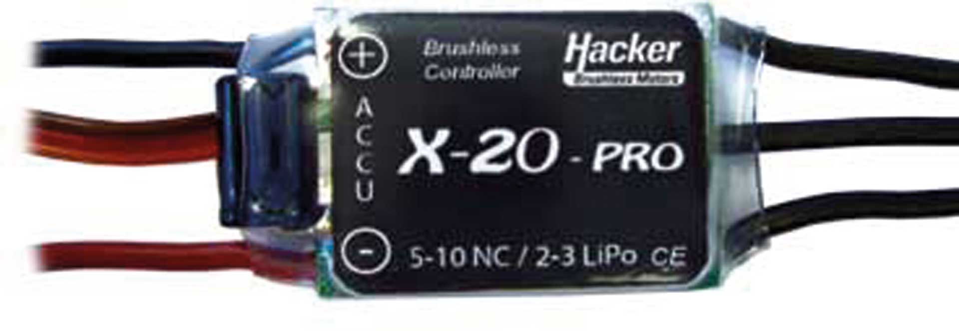 HACKER X-20 PRO BRUSHLESS REGLER mit BEC