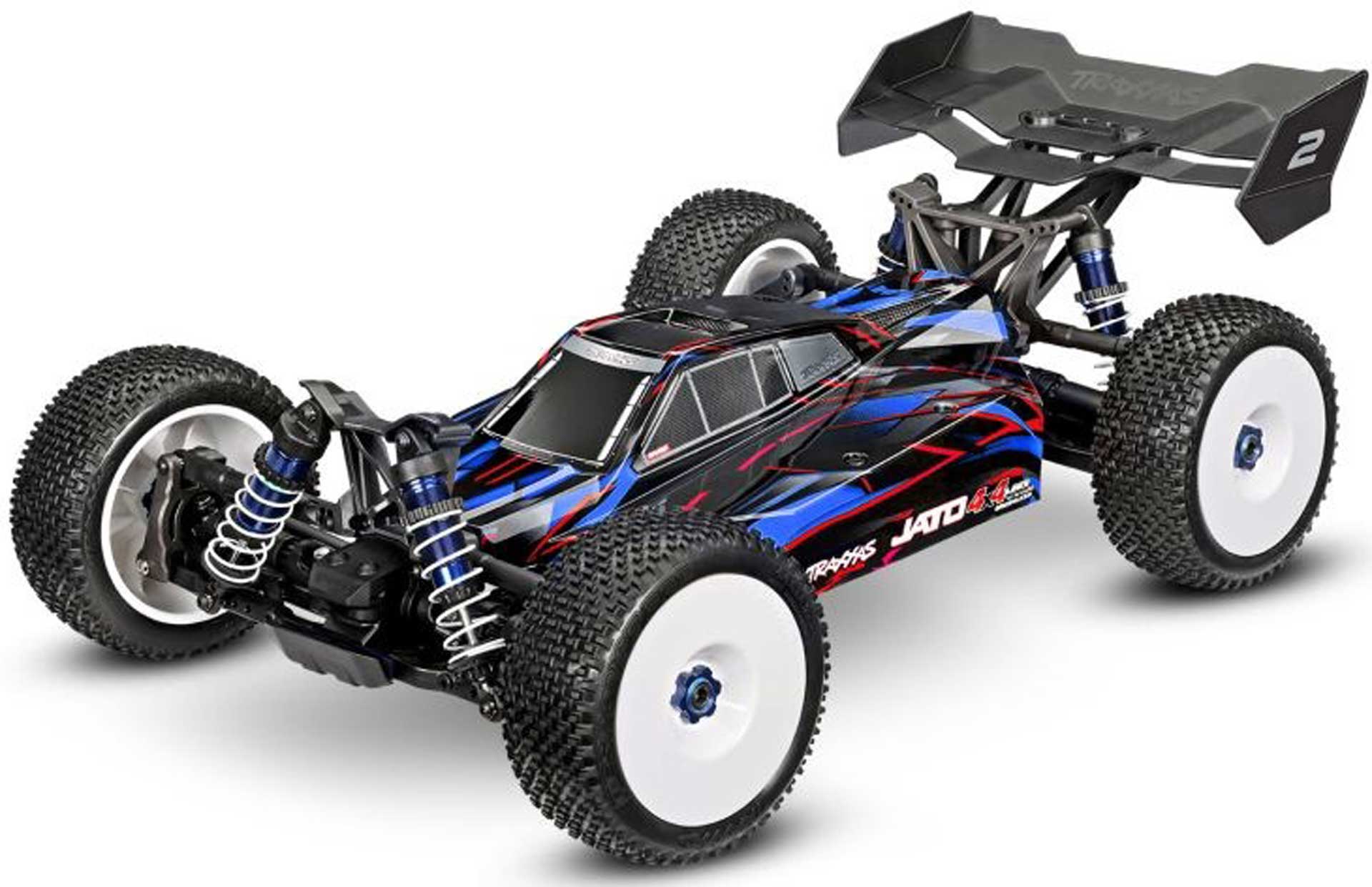 TRAXXAS JATO 4x4 VXL 4S Brushless blau 1/8 RTR, HD-Teile, ohne Akku/Lader