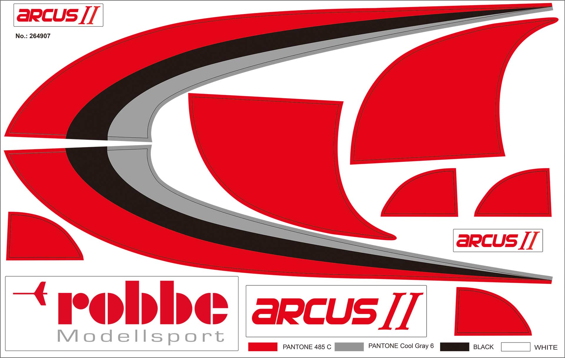 Robbe Modellsport AUTOCOLLANT ARCUS II