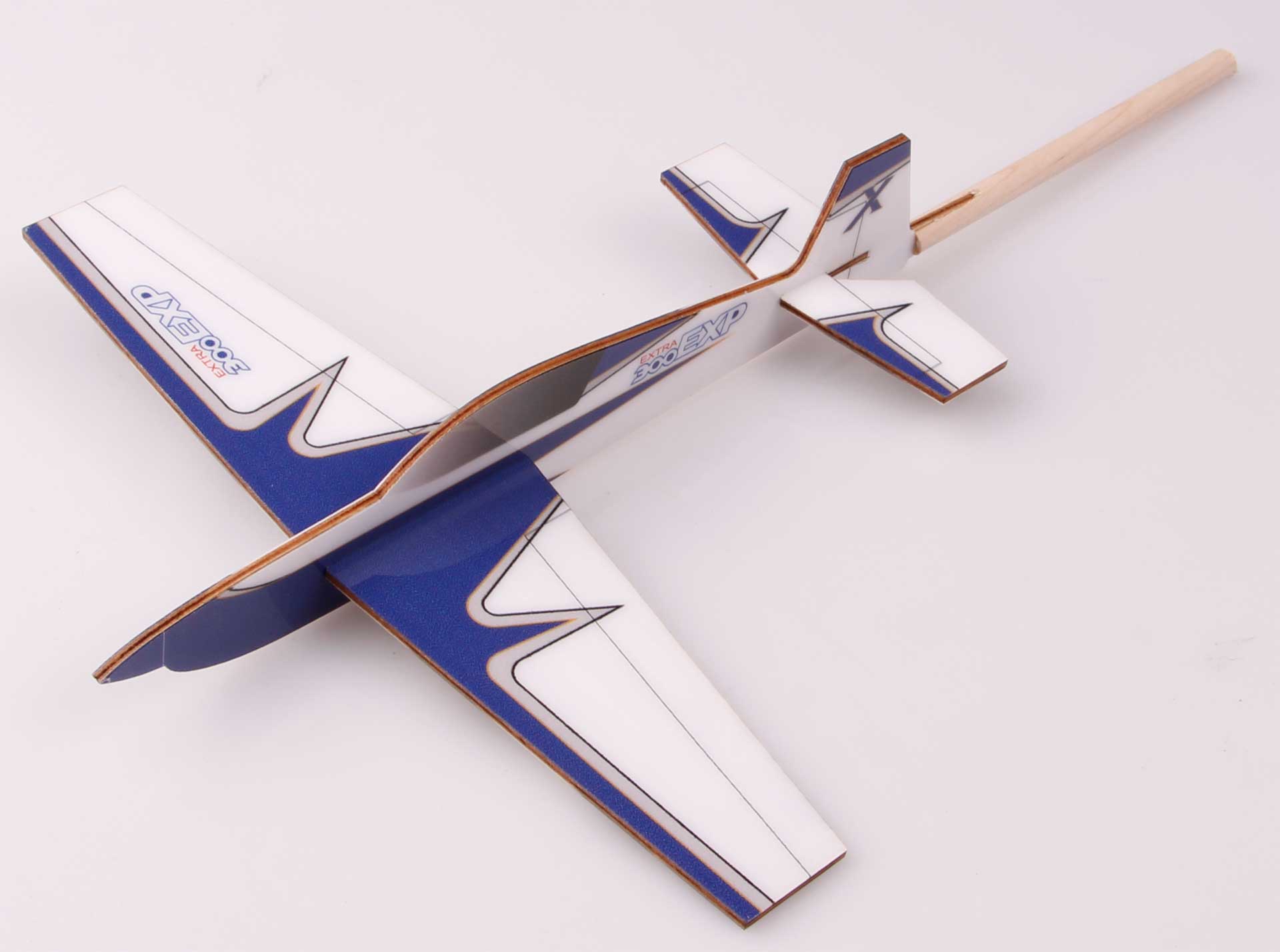 EXTREMEFLIGHT-RC Extra 300 bleu /blanc  Stick Plane