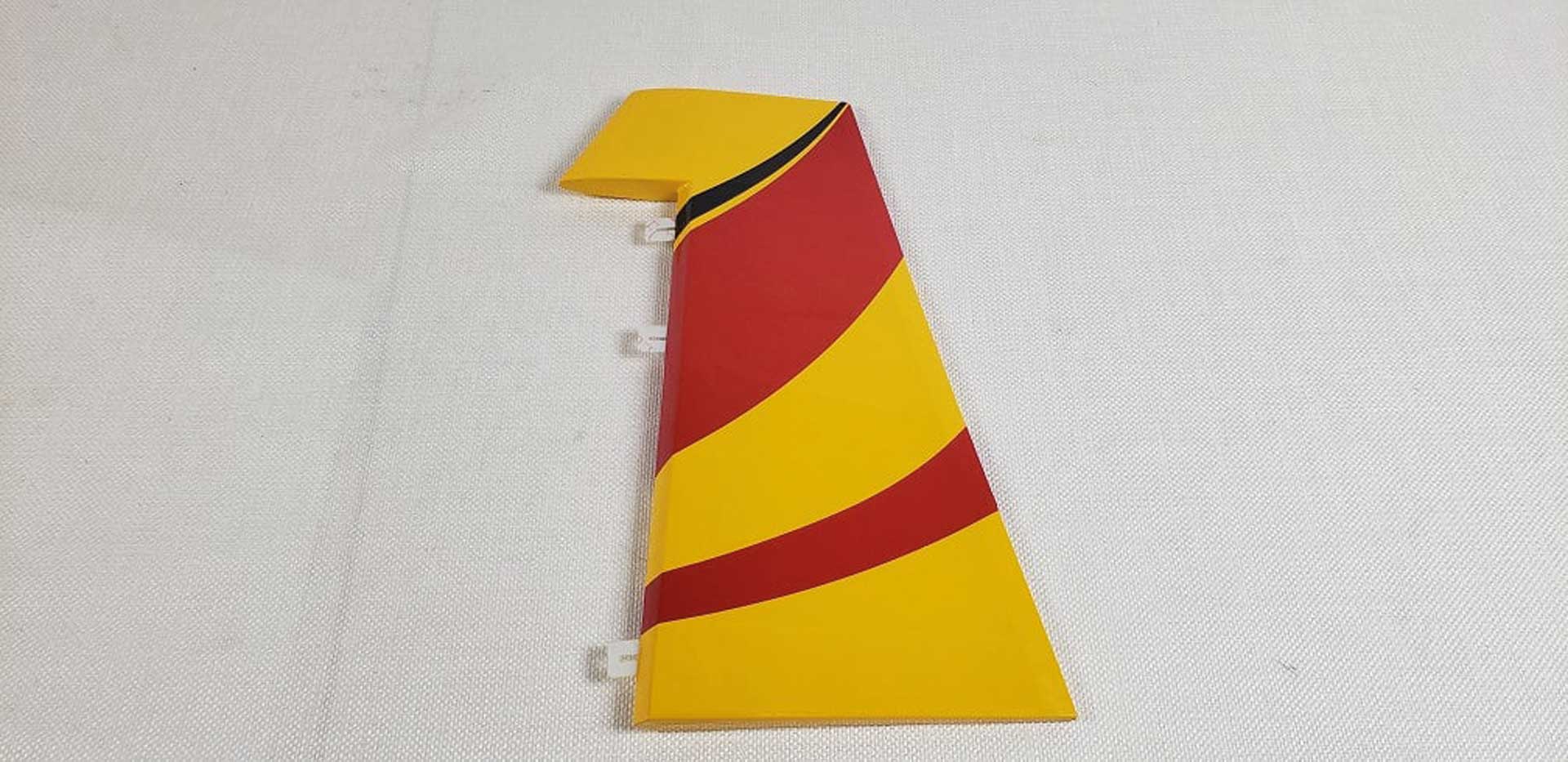 3D HOBBY SHOP RUDDER VELOX 52" RED / YELLOW ARF