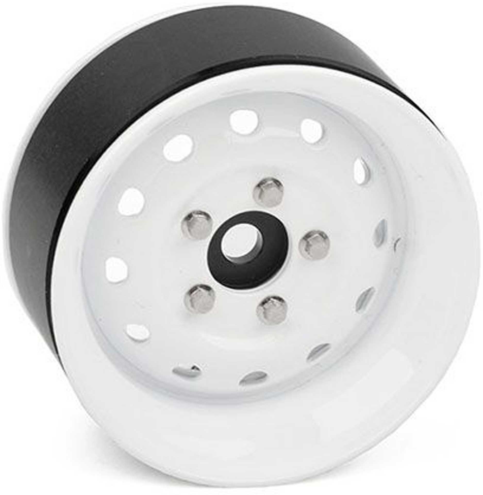 RC4WD HERITAGE EDITION STAMPED STEEL 1.9 WHEELS (WHITE)