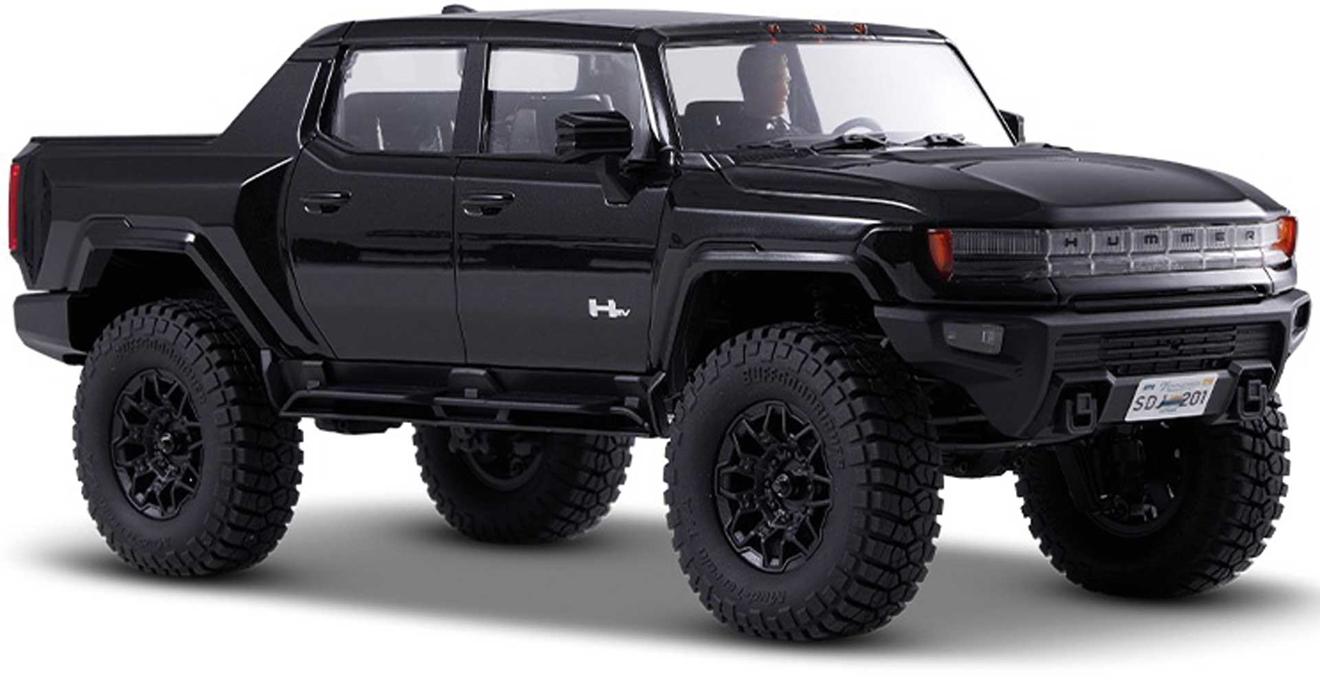 FMS FCX18 Hummer EV 1:18 schwarz - RTR 2.4GHz