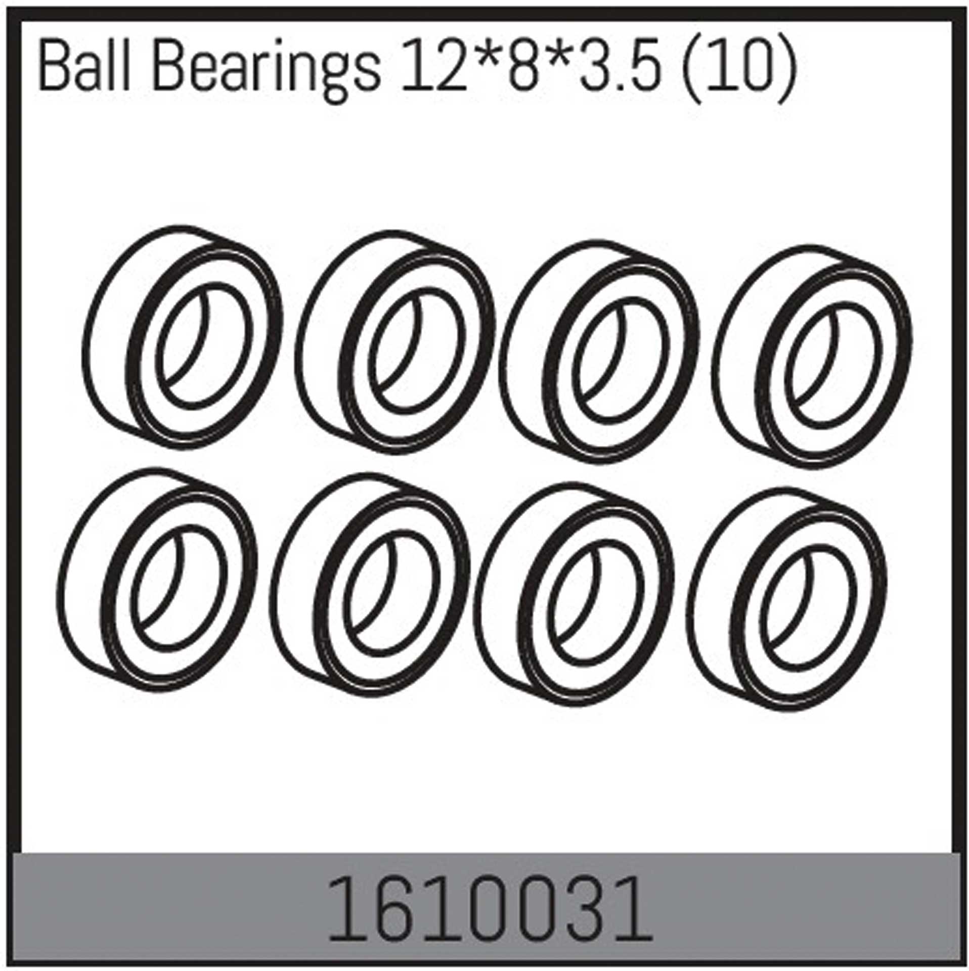 ABSIMA Ball Bearings 12*8*3.5 (10)