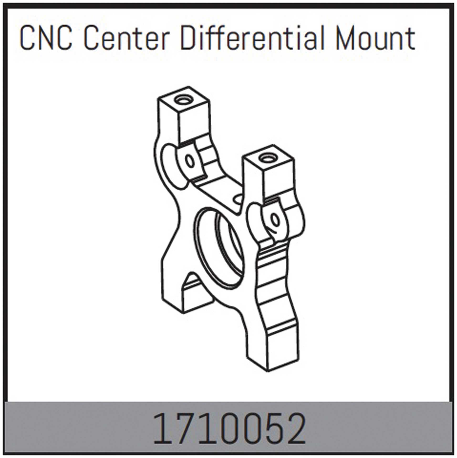 Absima Mamba 7: CNC Mitteldifferentialhalterung