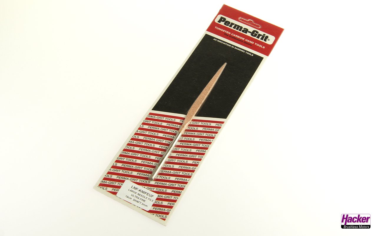 PERMA GRIT Needle file "knife" 180mm fine