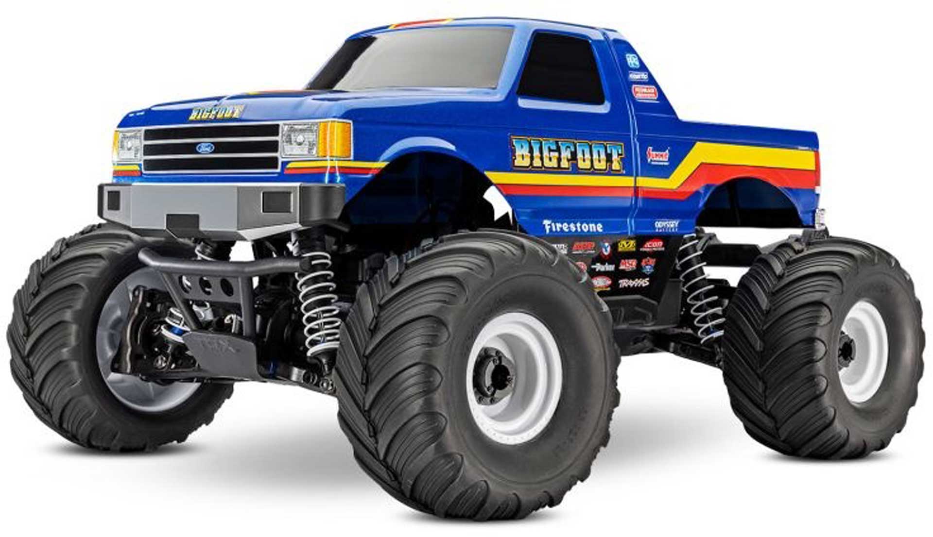 TRAXXAS Bigfoot 4x4 BL-2S 1/10 Monster Truck RTR blau, ohne Akku und Ladegerät