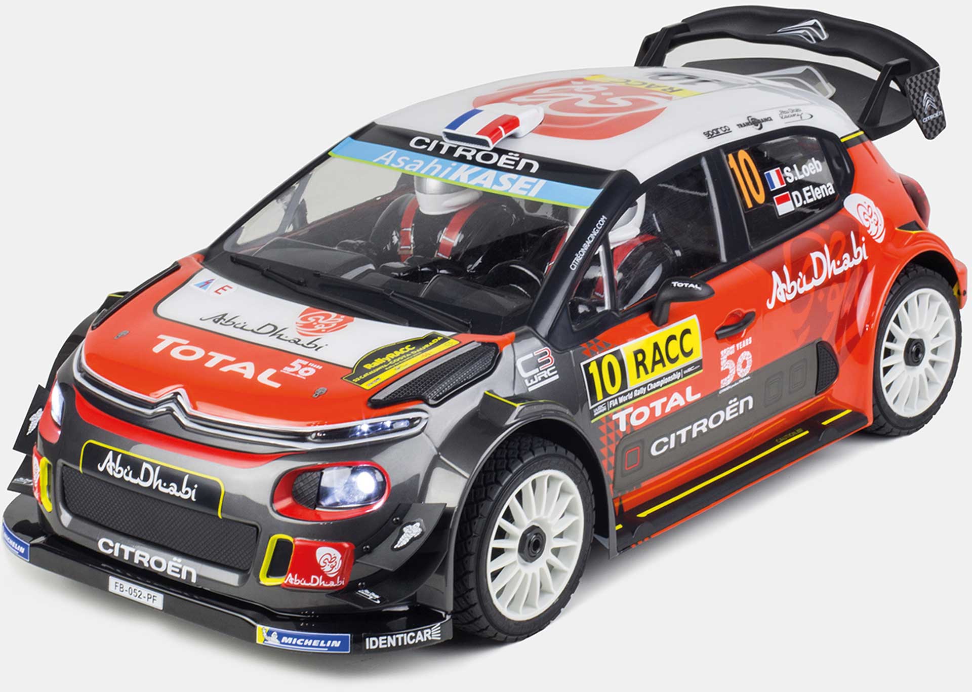 ROBITRONIC Citroën C3 WRC Rally 1/7 RTR mit DDF-350 Sender (Abu Dhabi Version)