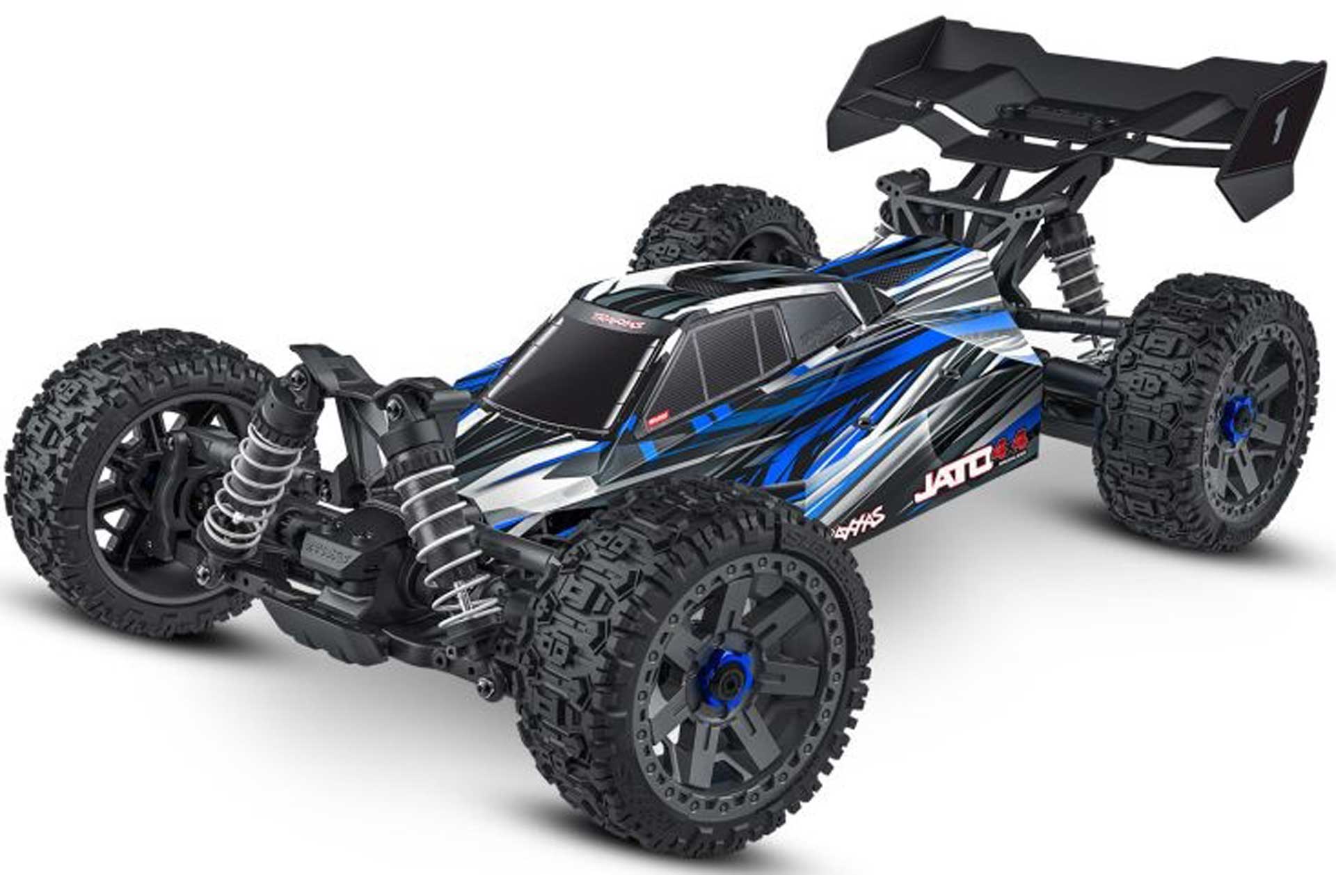 TRAXXAS JATO 4x4 BL2S Brushless blau 1/8 RTR, HD-Teile, ohne Akku/Lader