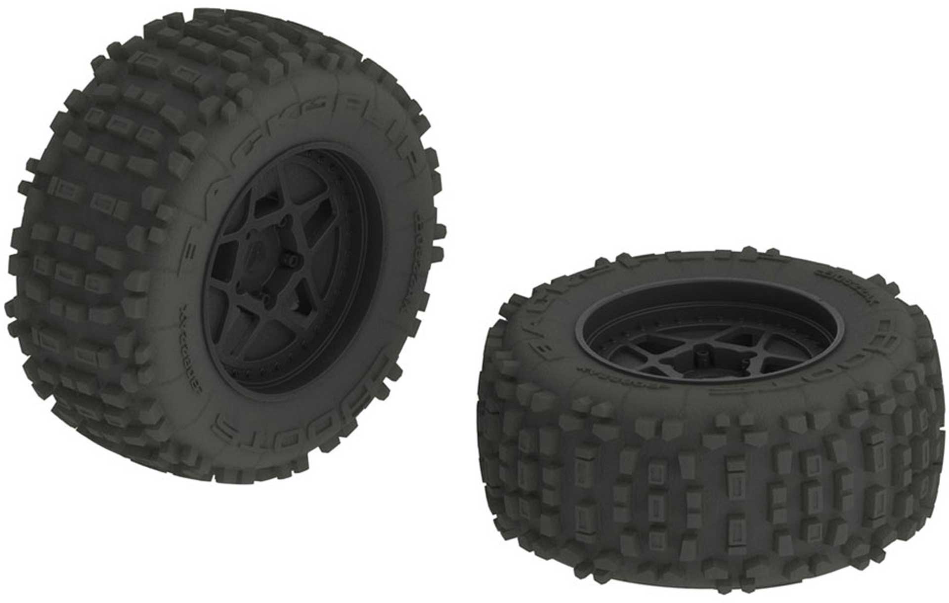 ARRMA AR510092 dBoots Backflip MT 6S Tire Wheel Set