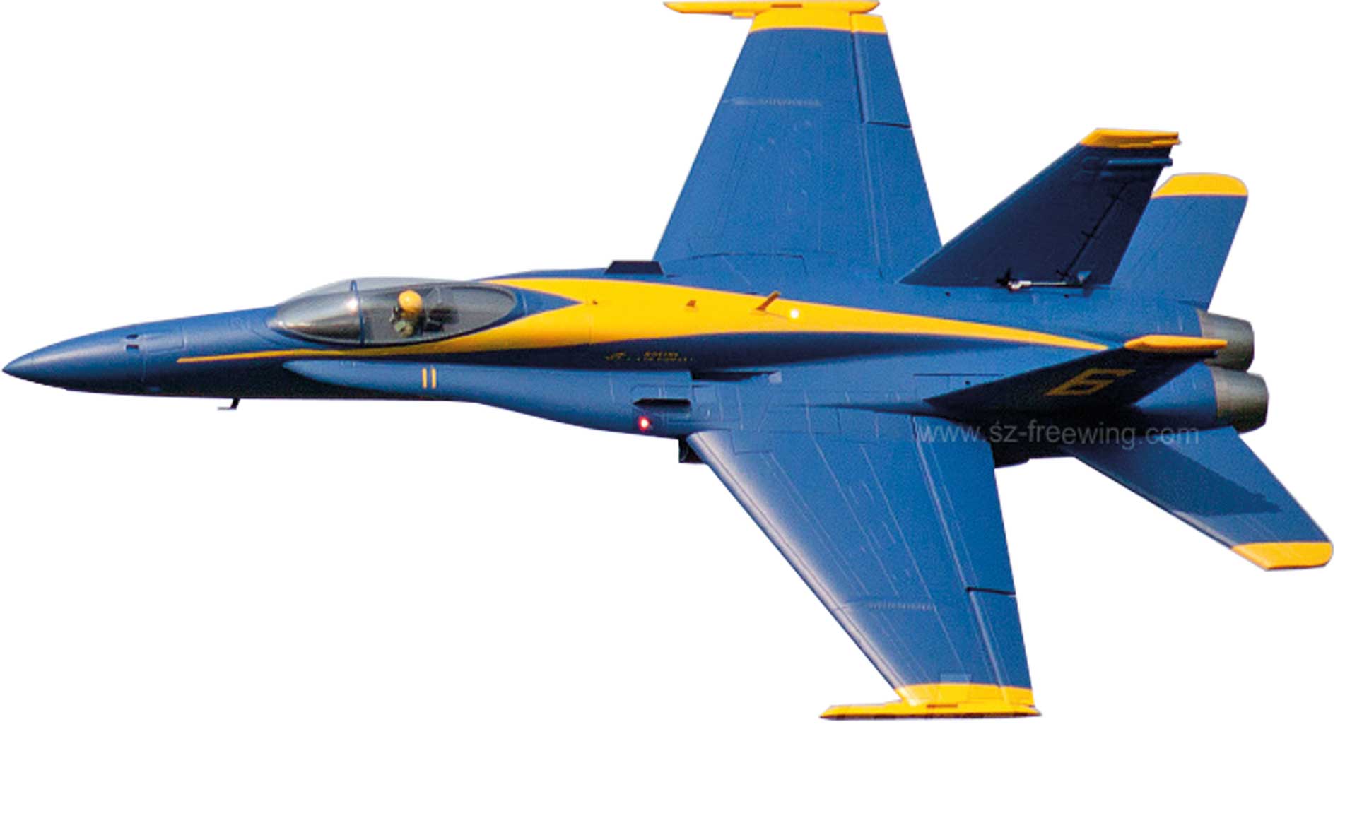 Freewing F/A-18C Hornet Blue Angel PNP 90mm 12B Jet EDF