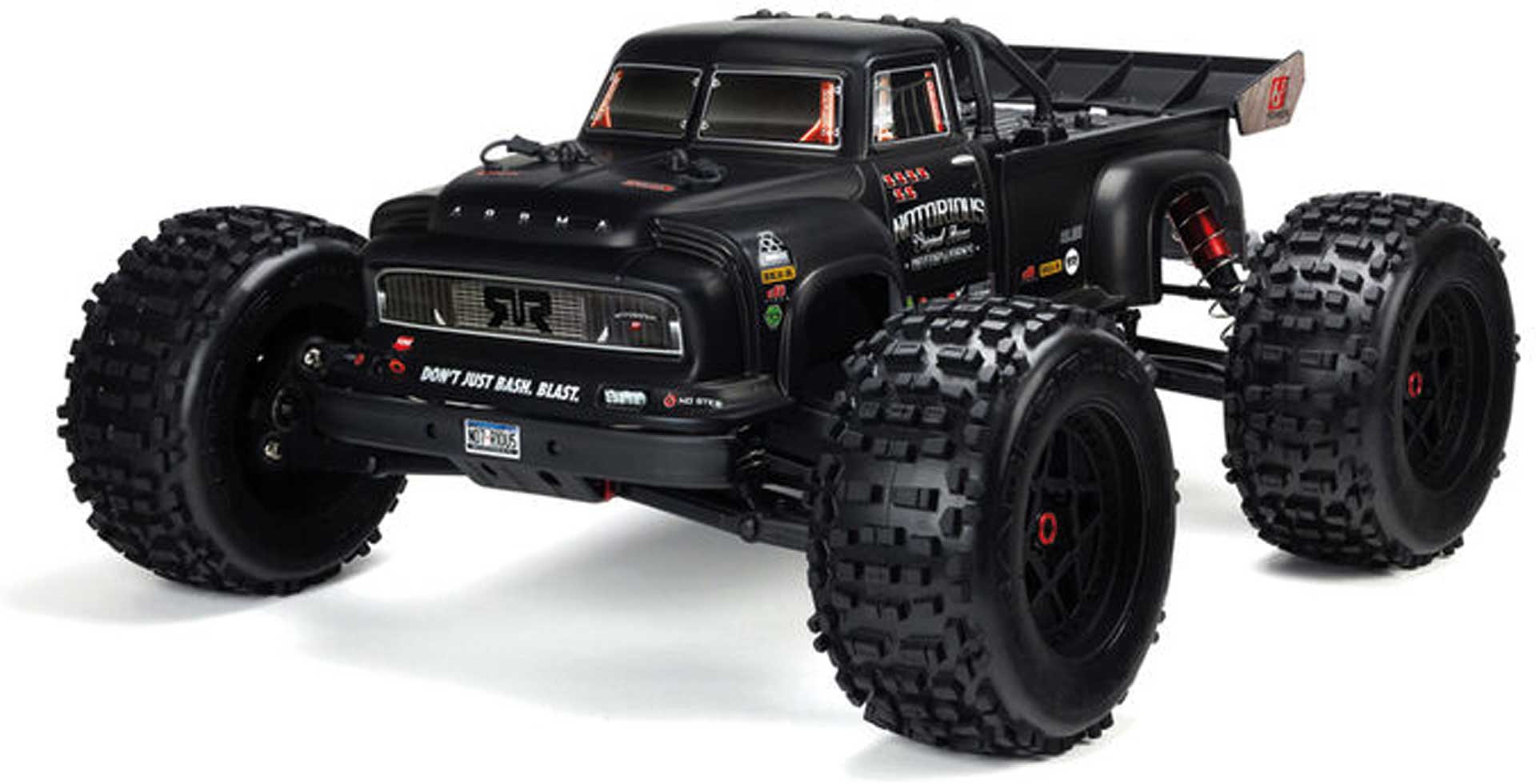 ARRMA AR406147 Notorious 6S BLX Body Noir Acier réel