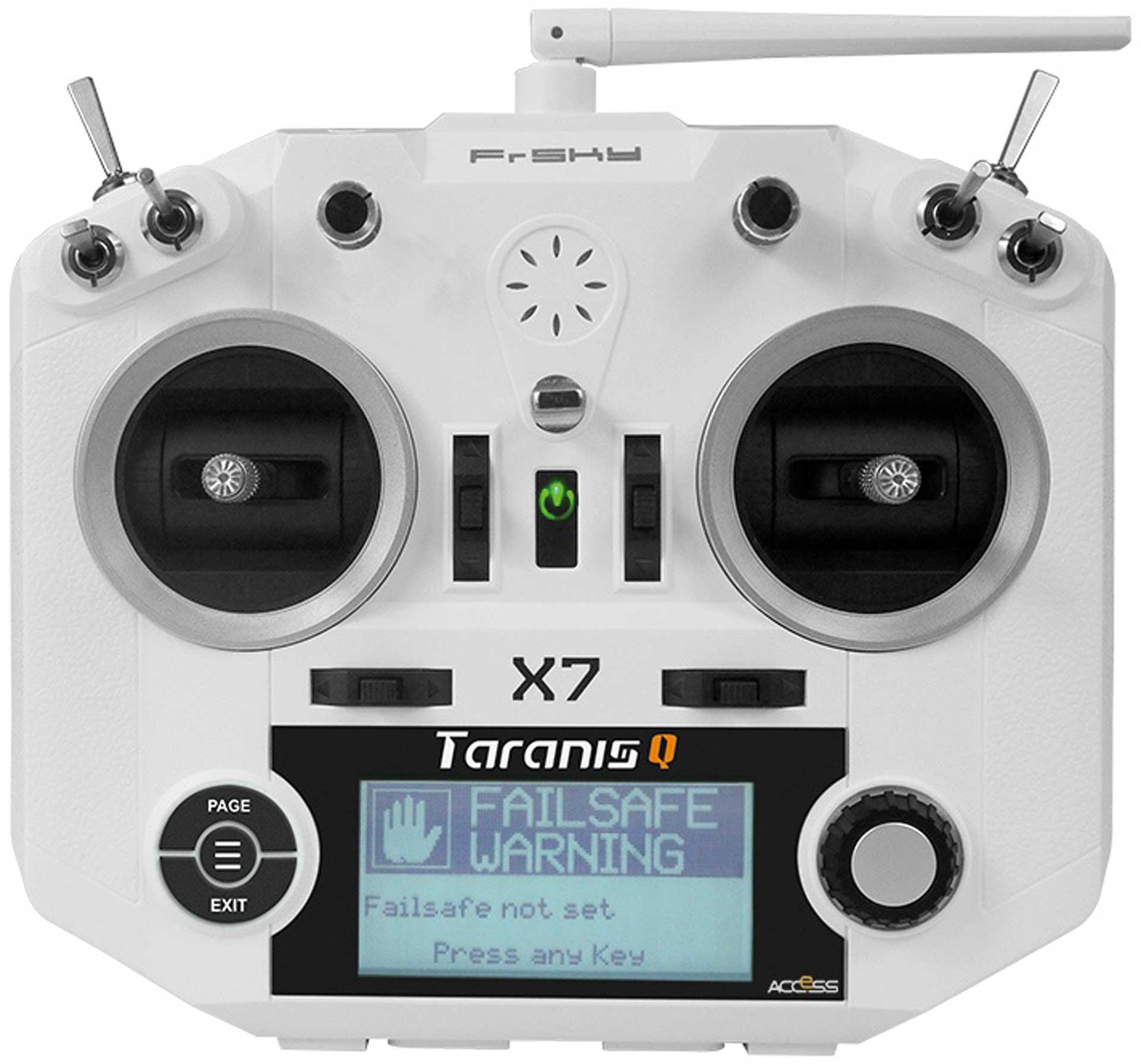 FrSky Taranis Q X7 ACCESS Sender m. Tragegurt, weiß ohne Akku