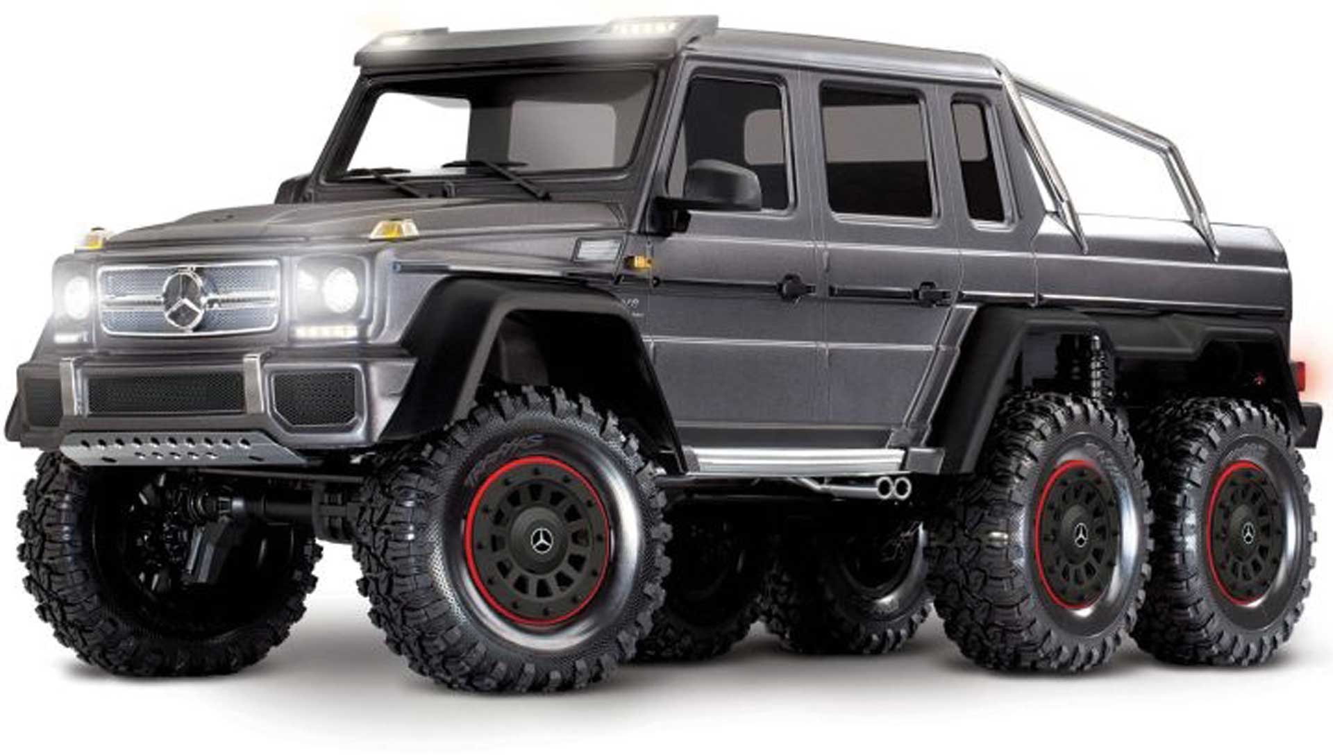 TRAXXAS TRX-6 MB G63 AMG 6x6 silber 1/10 Crawler RTR Brushed, Clipless, ohne Akku und Ladegerät