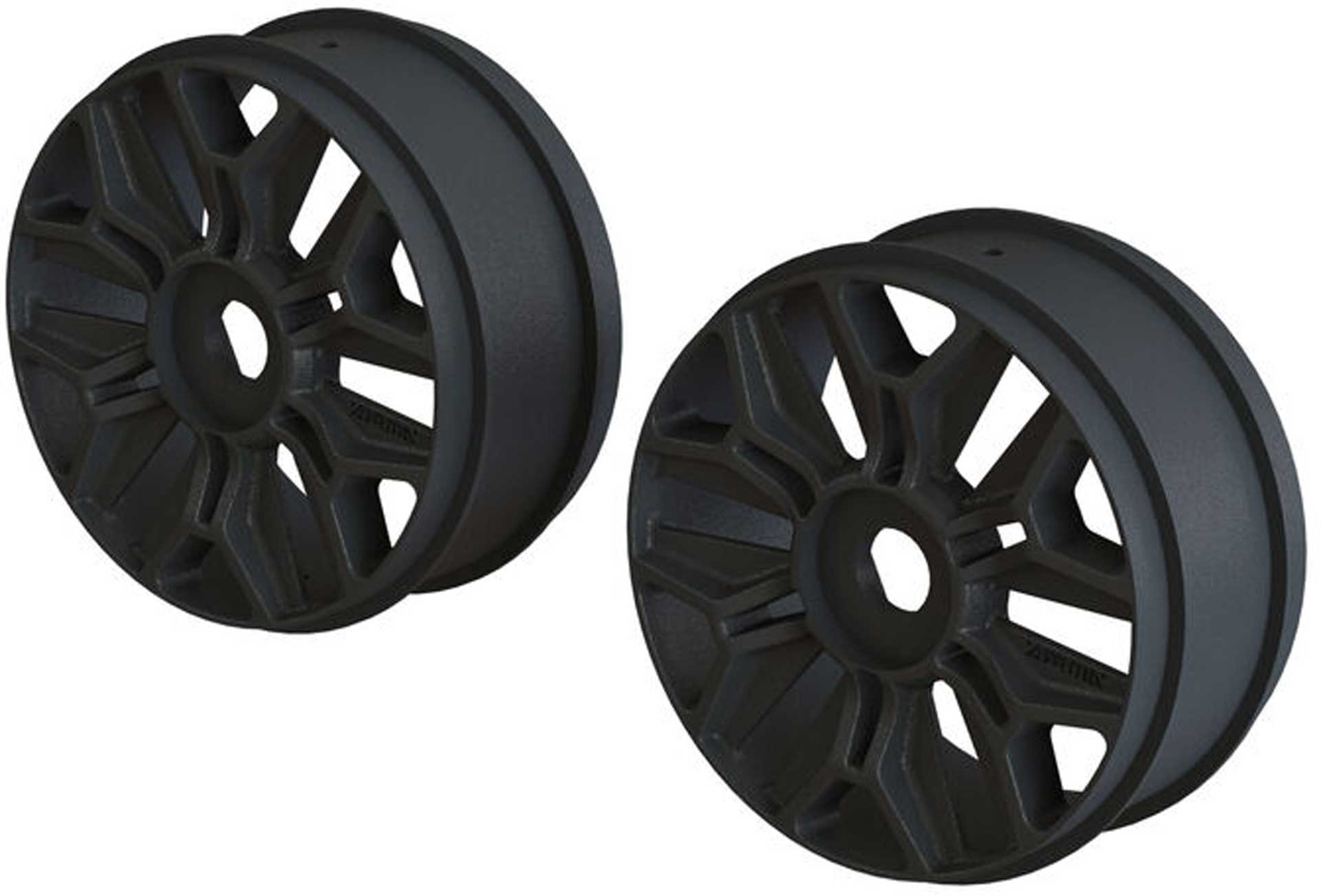 ARRMA 1/8 Buggy Wheel Black (2)