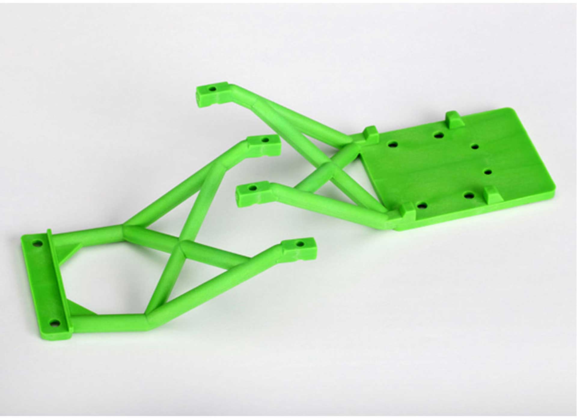 TRAXXAS PLAQUES DE PROTECTION AVANT ET ARRIERE VERT (2) pièce détachée