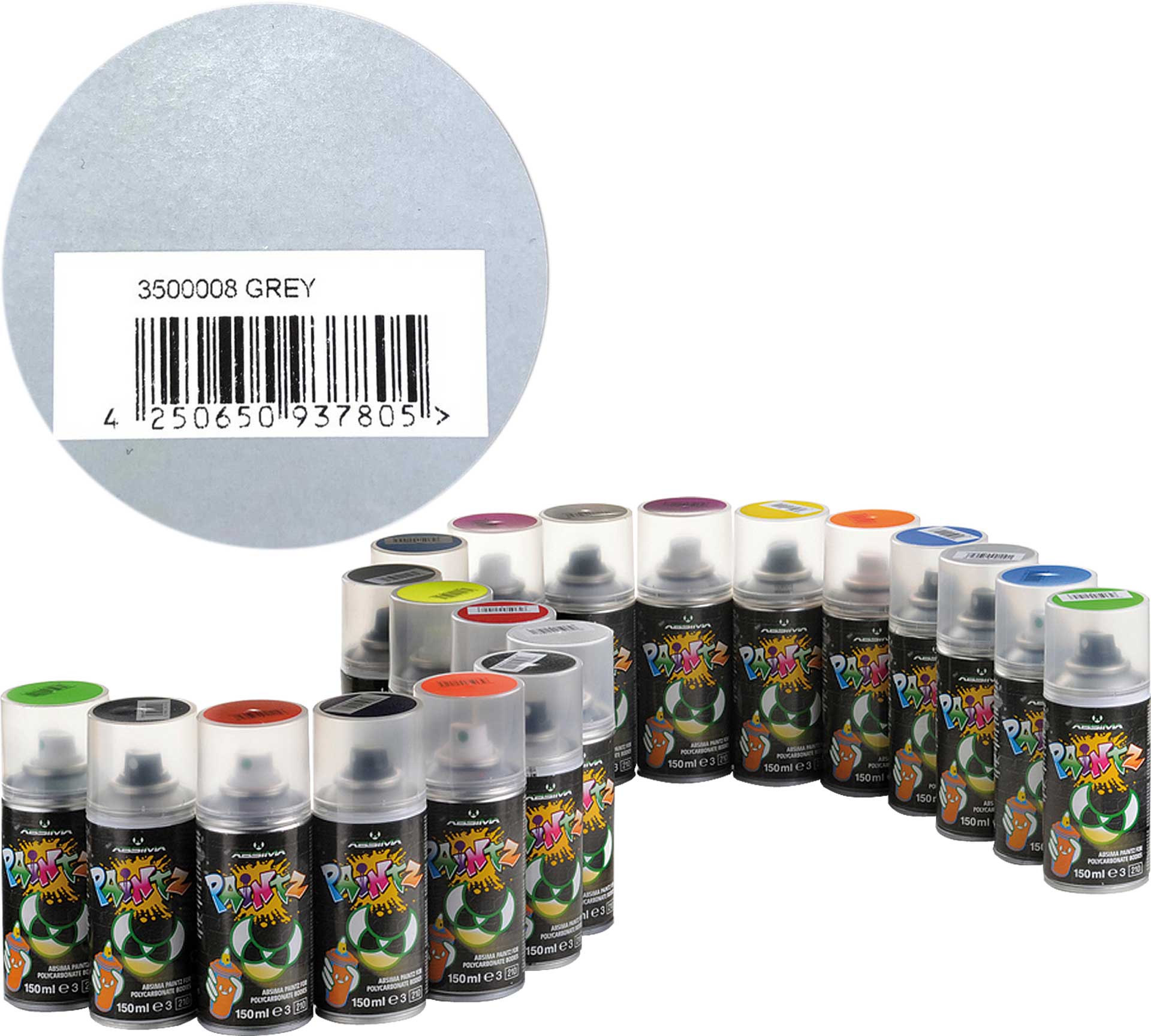 ABSIMA Polycarbonat Spray "PAINTZ" GRAU 150ml