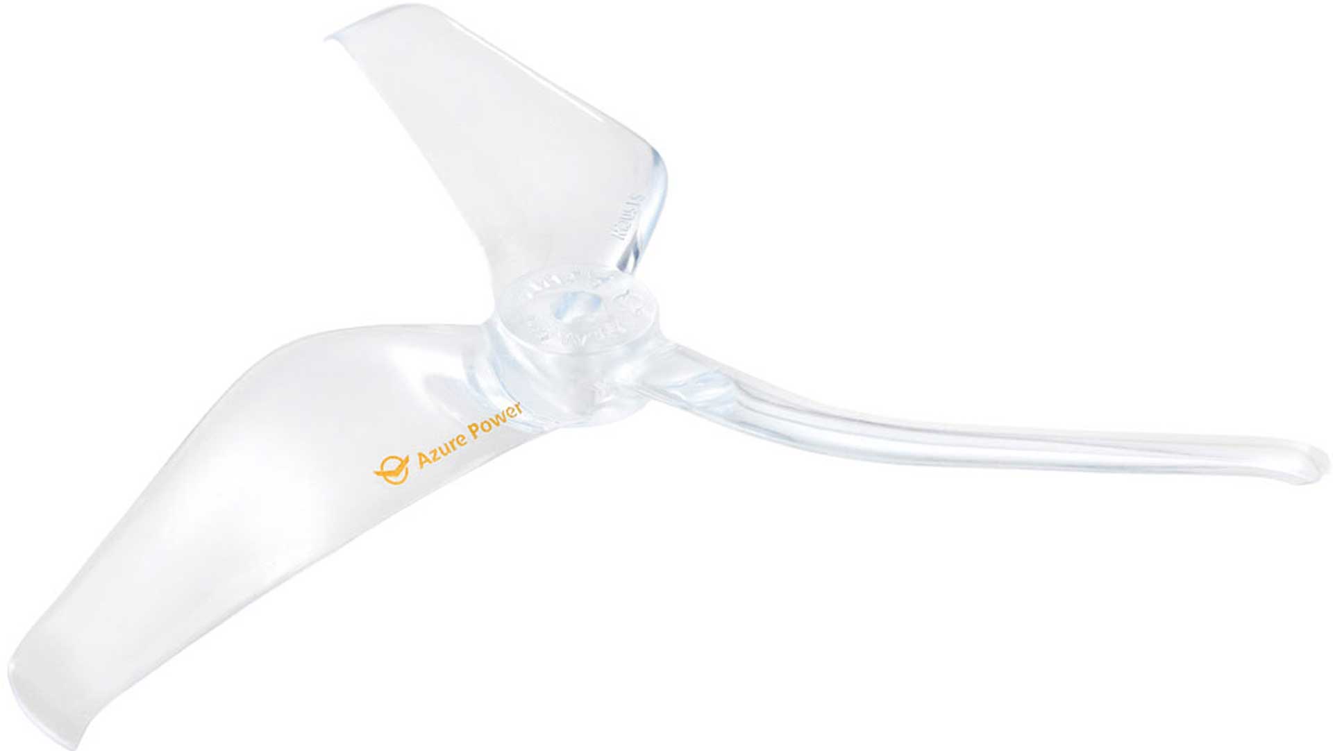 AZURE POWER RACE 3-BLADE 5150 PROPELLER SPEC. CLEAR 2XRIGHT + 2X LEFT 5MM HOLE PC