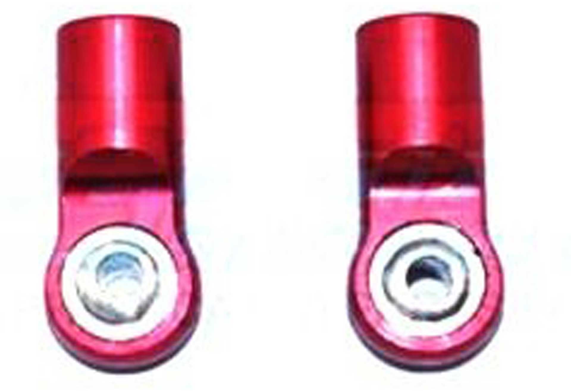 ALUMINUM BALL ENDS FOR GPM MAK135RAA - 2PC SET red GPM ARRMA 1/8 KRATON