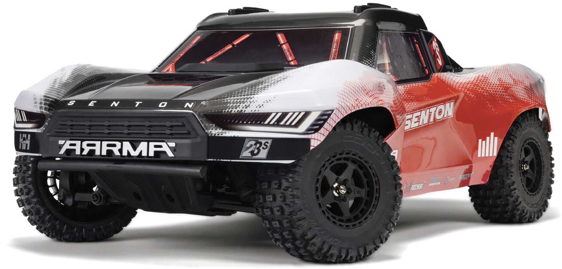 ARRMA SENTON 223S BLX Brushless 1/10 4x4 Short Course Truck RTR avec DSC, rouge